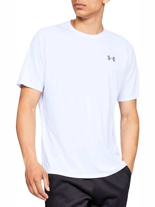 fixedratio_20220315115049_under_armour_tech_athlitiko_andriko_t_shirt_leyko_monochromo_1326413_100 Under Armour Tech 2.0 Ss Tee Aνδρικό Κοντομάνικο 1326413-100 - Image 1