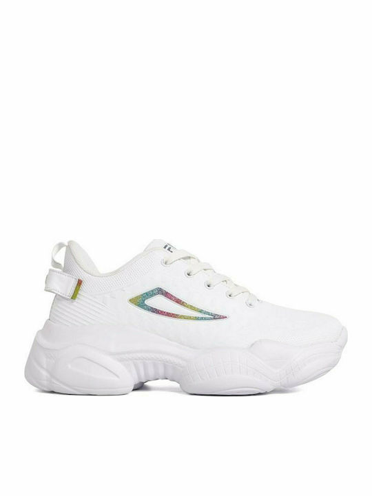 fixedratio_20210830161351_fila_memory_musha_pu_gynaikeio_chunky_sneaker_leyko_5kw13017_100 Fila Musha Pu Γυναικείο Παπούτσι 5KW13017-100 - Image 1