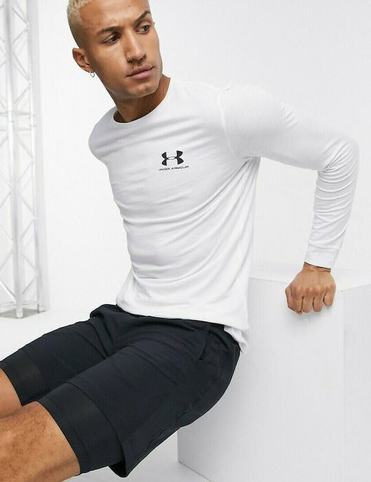 Under Armour Sportstyle Left Chest LS Ανδρική Μακρυμάνικη Μπλούζα 1329585-100