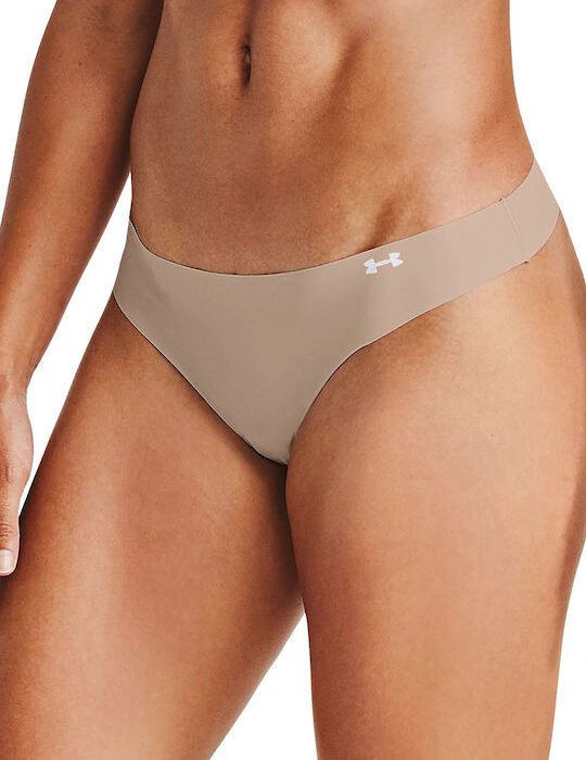 Under Armour Pure Stretch Thong 3Pack Γυναικεία Αθλητικά Εσώρουχα String 1325615-004