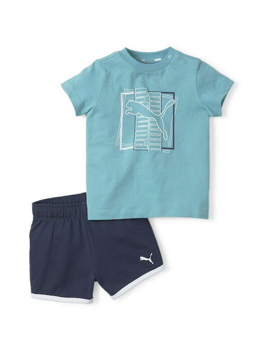 Puma Minicats Alpha Short Set Βρεφικό Σετ Αγόρι 847321-61