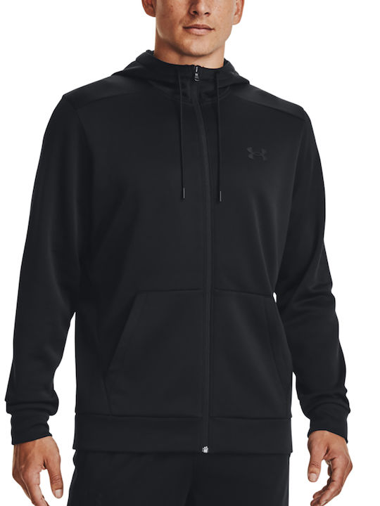 Under Armour Fleece FZ Hoodie Ανδρική Ζακέτα Κουκούλα 1373357-001 - Image 2