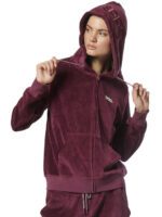 Body Action Velour Hoodie Jacket Γυναικεία Ζακέτα Βελουτέ με Κουκούλα 071319-13