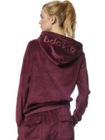 Body Action Velour Hoodie Jacket Γυναικεία Ζακέτα Βελουτέ με Κουκούλα 071319-13 - Image 2