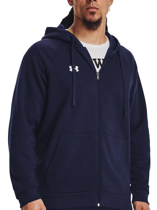 fixedratio_20231023111533_under_armour_rival_andriki_fouter_zaketa_me_koukoula_kai_tsepes_mple_1379767_410 Under Armour Rival Fleece FZ Hoodie Ανδρική Ζακέτα Κουκούλα 1379767-410 - Image 1