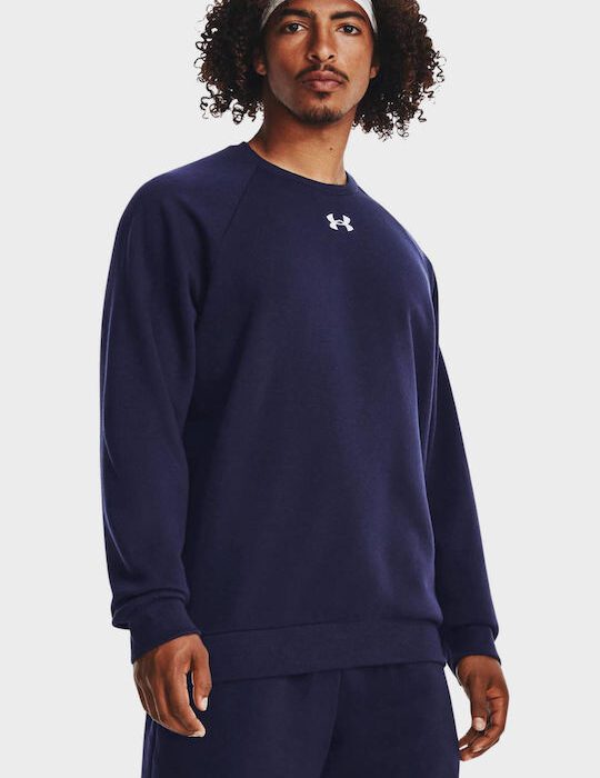 Under Armour Rival Fleece Crew Ανδρικό Φούτερ Λαιμόκοψο 1379755-410
