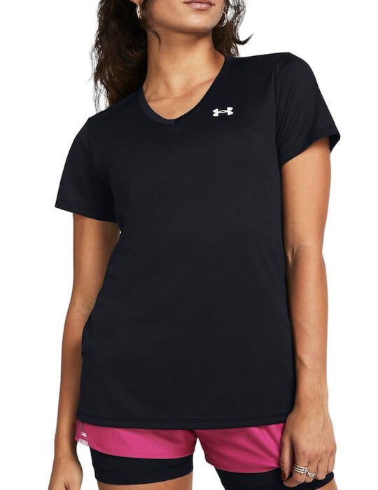 Under Armour Tech SSV-Solid Γυναικείο Τεχνικό Κοντομάνικο 1384229-001