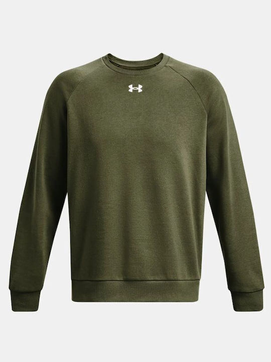 fixedratio_20240509092609_18703859 Under Armour Rival Fleece Crew Ανδρικό Φούτερ Λαιμόκοψο 1379755-390 - Image 1