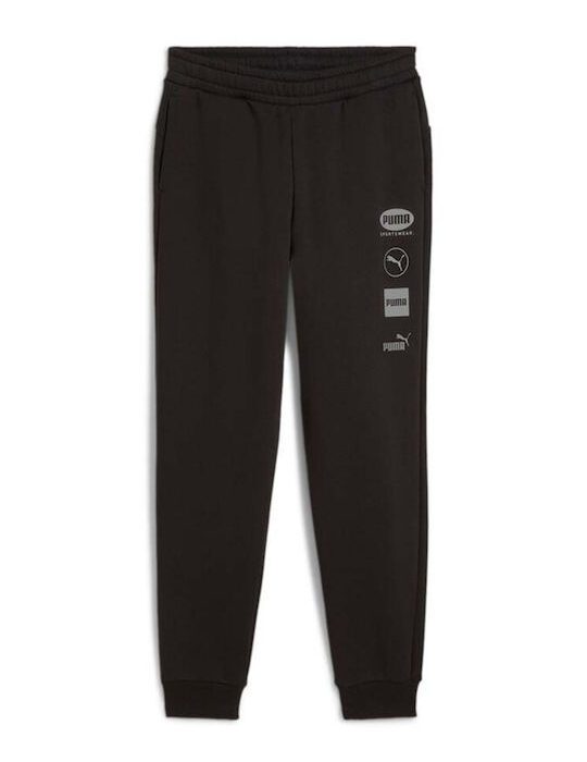 Puma Power Graphic Sweatpants Παιδικό Παντελόνι Φόρμας με Λάστιχο Αγόρι 681860-01