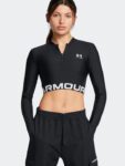 Under Armour Heat Gear Rid 1/4 Zip LS Γυναικεία Μακρυμάνικη Μπλούζα 1388692-001