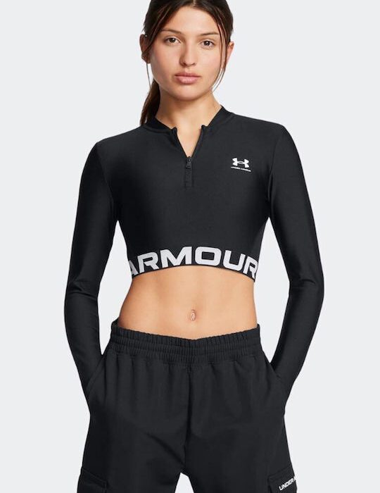 Under Armour Heat Gear Rid 1/4 Zip LS Γυναικεία Μακρυμάνικη Μπλούζα 1388692-001