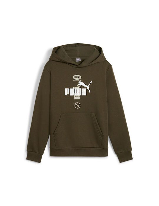 Puma Power Graphic Hoodie Fl Παιδικό Φούτερ Κουκούλα Αγόρι 861859-70
