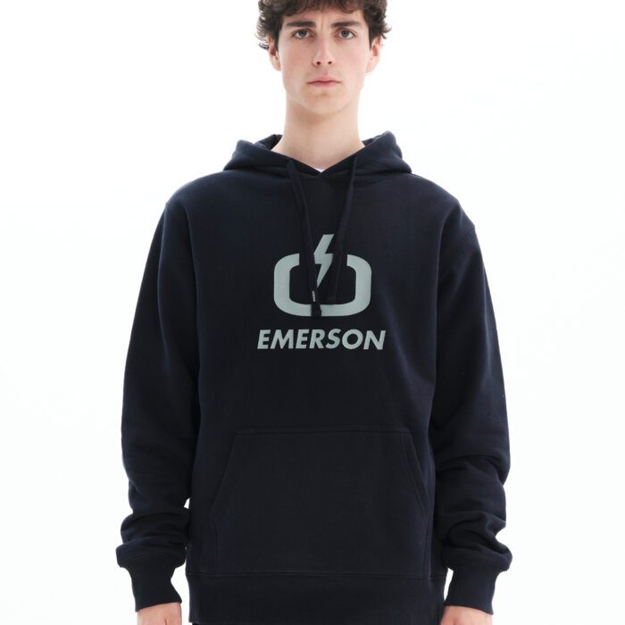 Emerson Big Logo Hooded Sweat Ανδρικό Φούτερ Κουκούλα 212.EM20.011-Navy