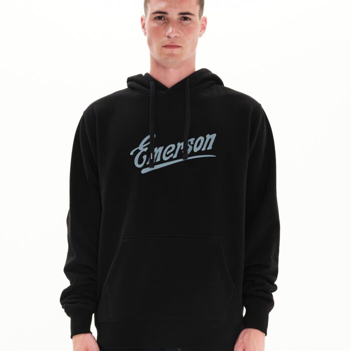 Emerson Broken Logo Ανδρικό Φούτερ Κουκούλα 222.EM20.07-Black