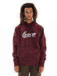 Emerson Broken Logo Ανδρικό Φούτερ Κουκούλα 222.EM20.07-Wine