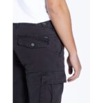 Emerson Cargo Garment Dyed Stretch Pants Ανδρικό Παντελόνι Cargo 222.EM42.96-Black - Image 7