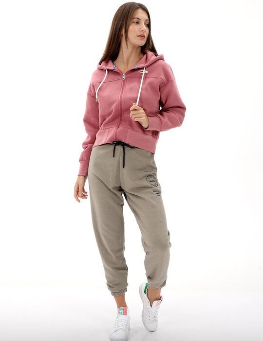 Blue Hunter Minimal FZ Hoodie Crop Γυναικεία Ζακέτα Crop 231120901-13