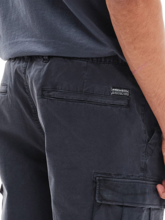 Emerson Cargo Cuffed Pants Ανδρικό Παντελόνι Cargo 232.EM42.102-Navy - Image 6