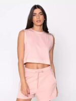 Fila Crop Top Gladys Γυναικείo Αμάνικo T-Shirt APCHWS23032-999