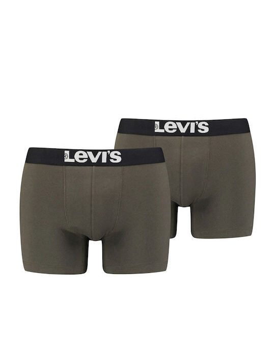 Levis Solid Boxer Brief Cotton 2 Pairs Ανδρικά Μποξεράκια 905001001-011
