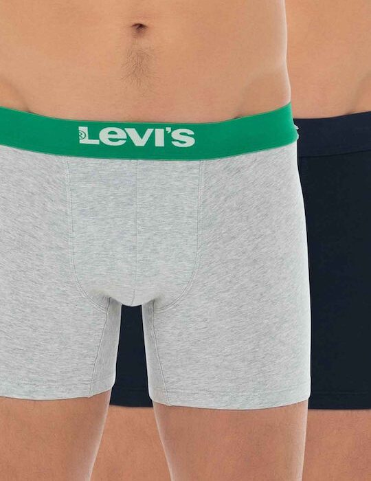 Levis Solid Boxer Brief Organic 2 Pairs Ανδρικά Μποξεράκια 701222842-009