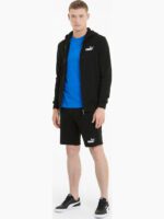 Puma ESS Small Logo FZ Hoodie Ανδρική Ζακέτα με Κουκούλα 586702-01 - Image 4