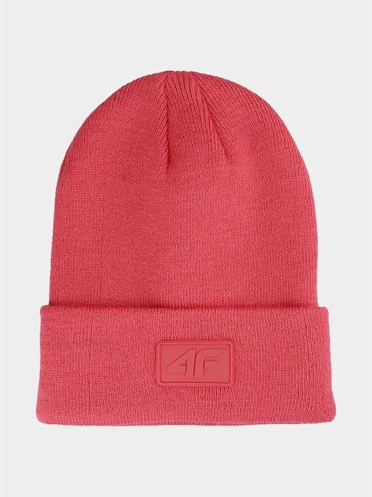4f_beanie_andrikos_skoufos_plektos_se_portokali_chroma_4faw23acapu319_64s.1 4F Beanie Unisex Σκούφος Πλεκτός 4FAW23ACAPU319-64S - Image 1