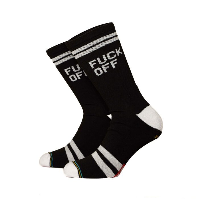 Bee Unusual “Fuck Off” Socks Unisex Κάλτσες AS-19410-Black