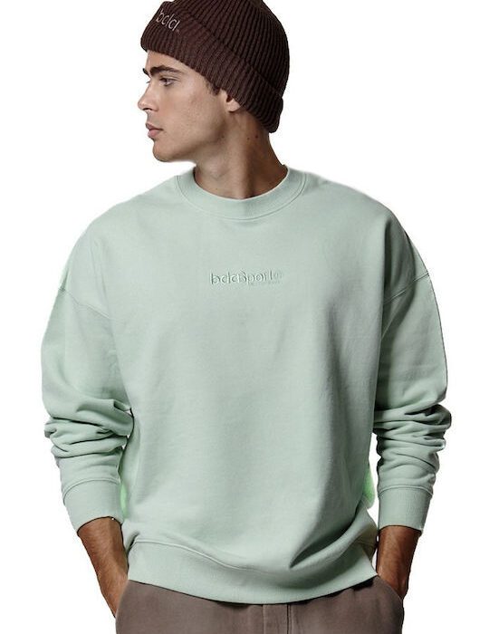 Body Action Crewneck Sweatshirt Ανδρικό Λαιμόκοψο Φούτερ 063417-07D-Aqua Mint