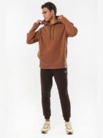 Body Action Oversized Hoodie Ανδρικό Φούτερ με Κουκούλα 063219-06-Brown - Image 5