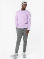 Body Action Oversized Crew Sweatshirt Ανδρικό Λαιμόκοψο Φούτερ 063220-01-Mauve - Image 3