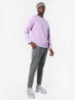 Body Action Oversized Crew Sweatshirt Ανδρικό Λαιμόκοψο Φούτερ 063220-01-Mauve - Image 7
