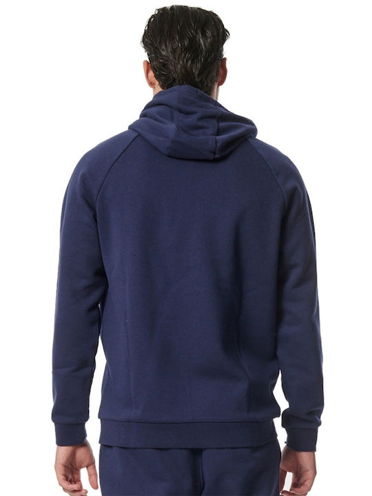 Body Action Full-Zip Hoodie Fleece Ανδρική Ζακέτα με Κουκούλα 073315-04-Navy - Image 3