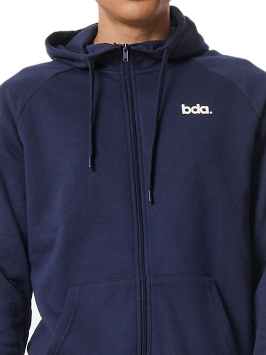 Body Action Full-Zip Hoodie Fleece Ανδρική Ζακέτα με Κουκούλα 073315-04-Navy - Image 4