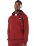 Body Action Full-Zip Training Hoodie Ανδρική Ζακέτα με Κουκούλα 073216-08E-D.Maroon