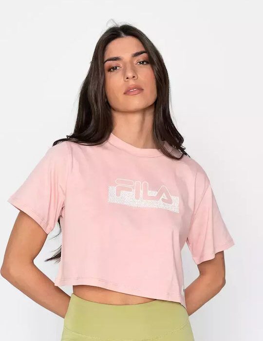 Fila Evelin Crop Tee Γυναικεία Αθλητική Μπλούζα Crop Top APCHWS23020-999