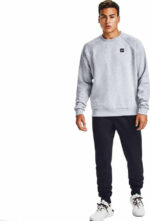 Under Armour Rival Fleece Crew Ανδρικό Φούτερ 1357096-011 - Image 4