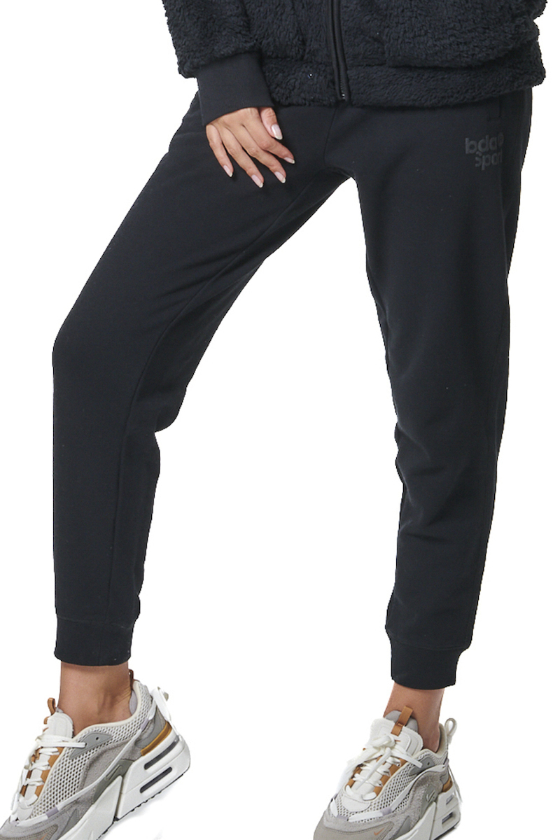 Body Action Slim Fit Joggers Γυναικείο Παντελόνι Φόρμας 021440-01-Black - Image 4