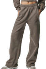 Body Action Faded Effect High Waist Joggers Γυναικείο Παντελόνι Φόρμας 021441-05E-Vintage Mokka - Image 3