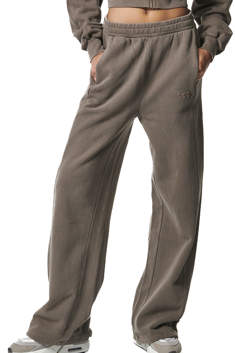 Body Action Faded Effect High Waist Joggers Γυναικείο Παντελόνι Φόρμας 021441-05E-Vintage Mokka - Image 3