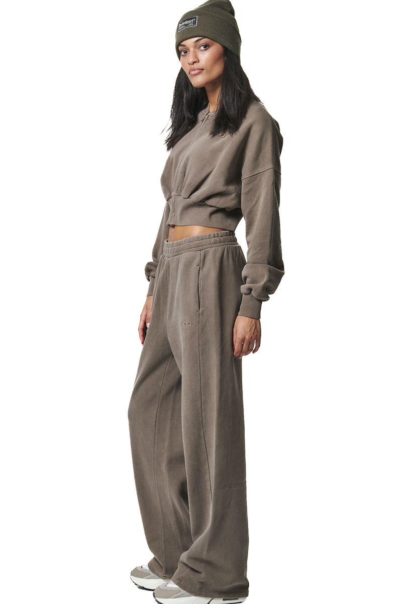 Body Action Faded Effect High Waist Joggers Γυναικείο Παντελόνι Φόρμας 021441-05E-Vintage Mokka - Image 4