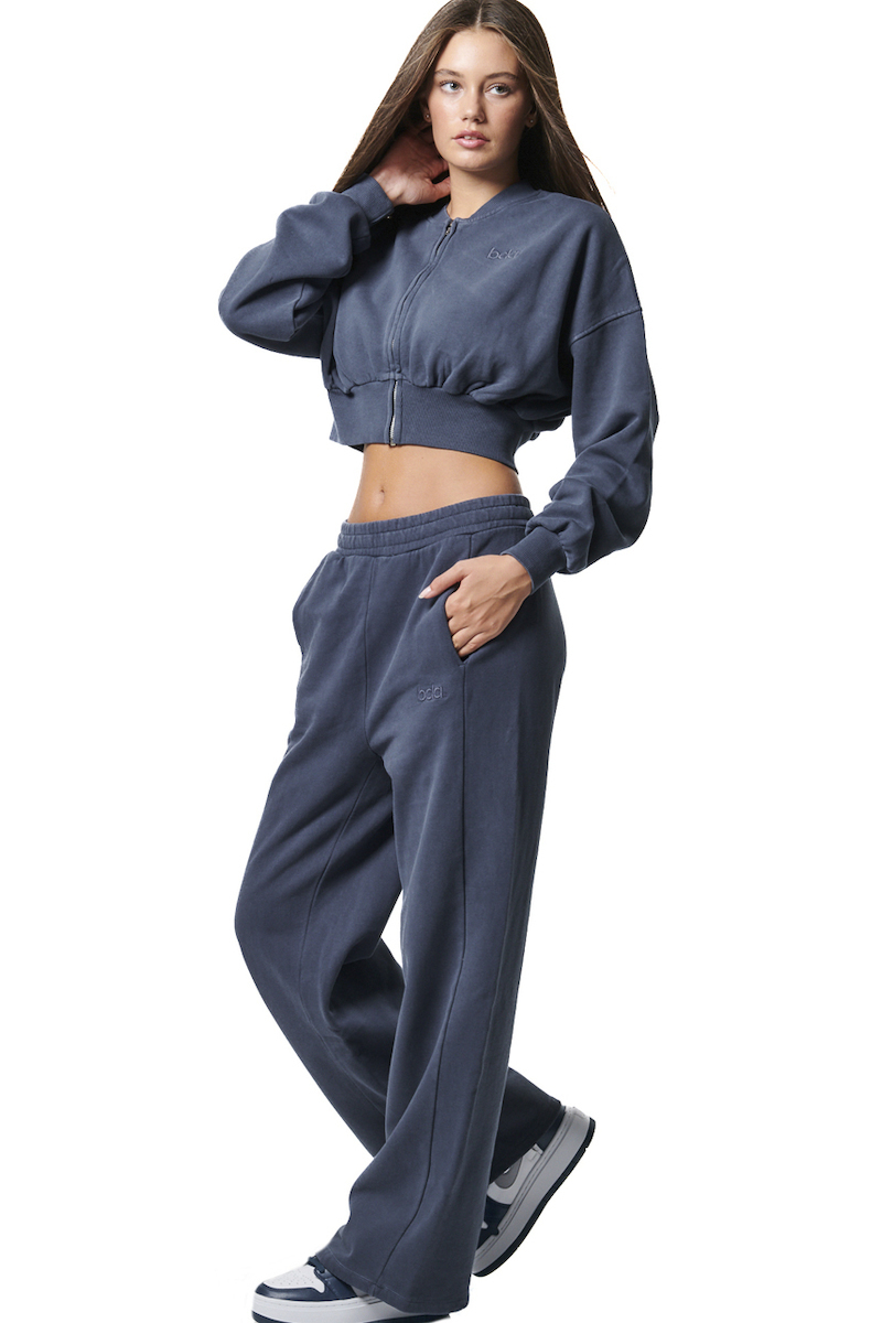 Body Action Faded Effect High Waist Joggers Γυναικείο Παντελόνι Φόρμας 021441-04-Ocean Blue - Image 3