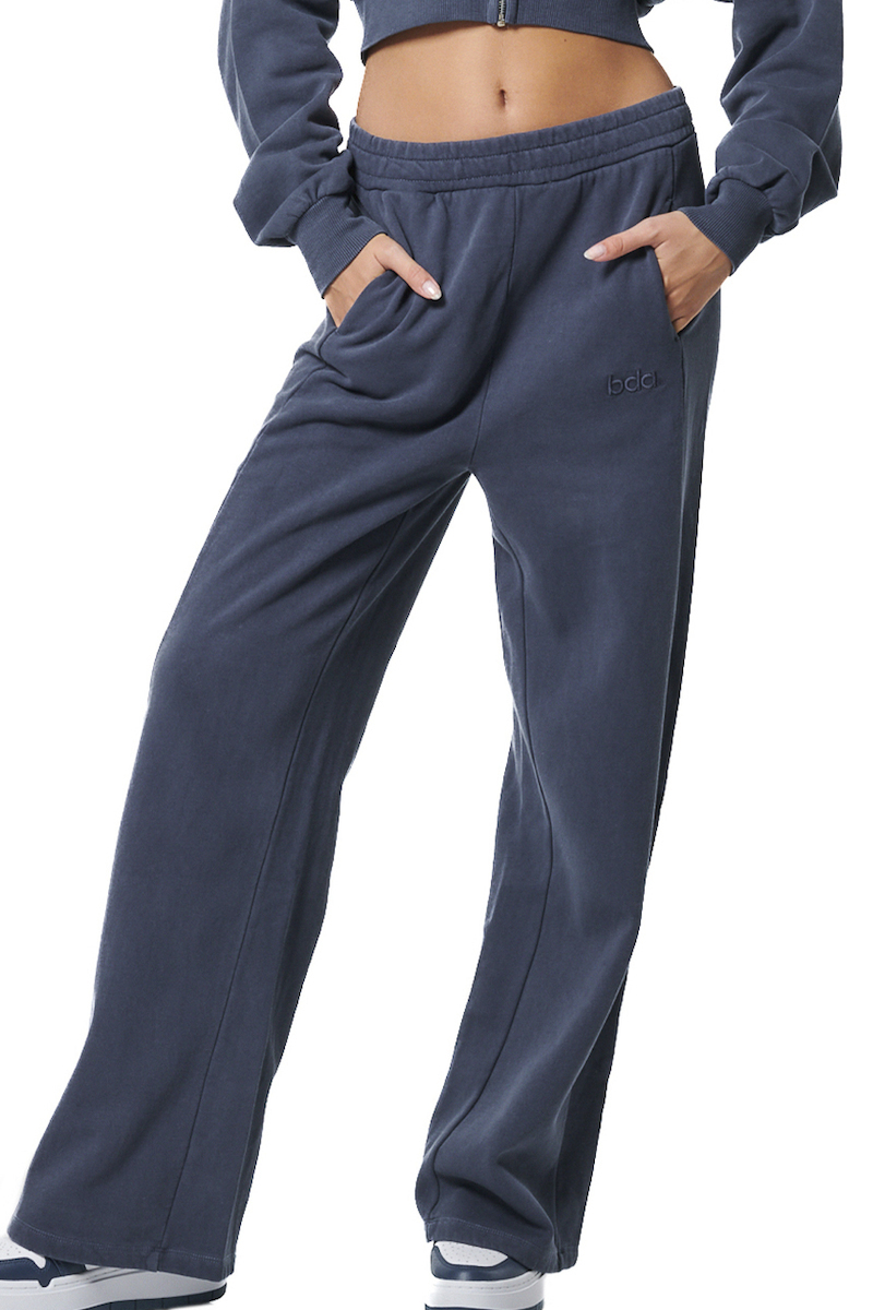 Body Action Faded Effect High Waist Joggers Γυναικείο Παντελόνι Φόρμας 021441-04-Ocean Blue - Image 4