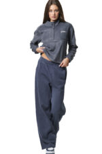 Body Action Faded Effect High Waist Joggers Γυναικείο Παντελόνι Φόρμας 021441-04-Ocean Blue - Image 5