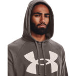 Under Armour Rival Fleece Big Logo Ανδρικό Φούτερ 1357093-176 - Image 4