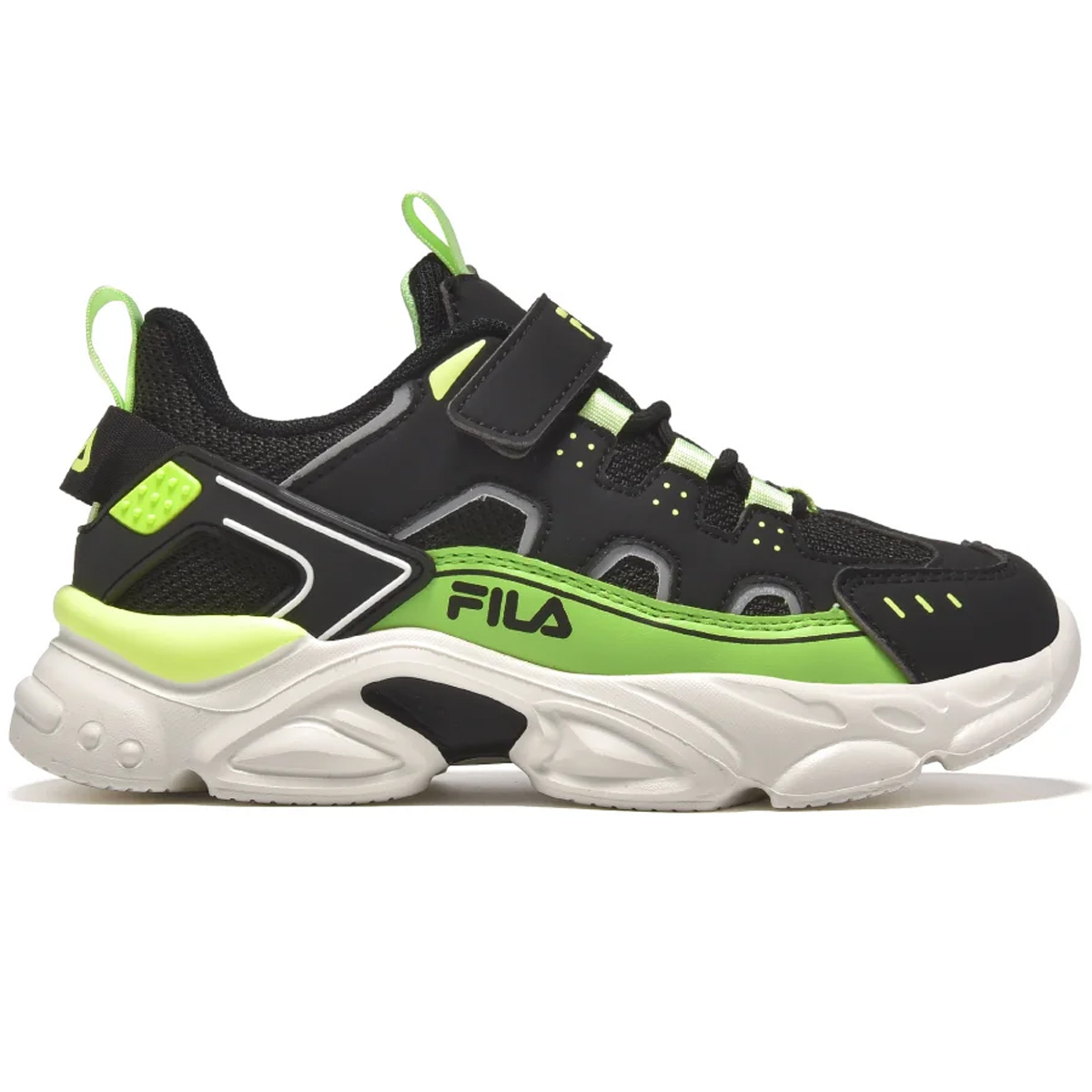 fila_memory_spinel_3_v_paidika_sneakers_anatomika_me_skrats_black_freeze_green_3yf33002_066. Fila Memory Spinel 3 V Παιδικό Παπούτσι Αγόρι 3YF33002-066 - Image 1