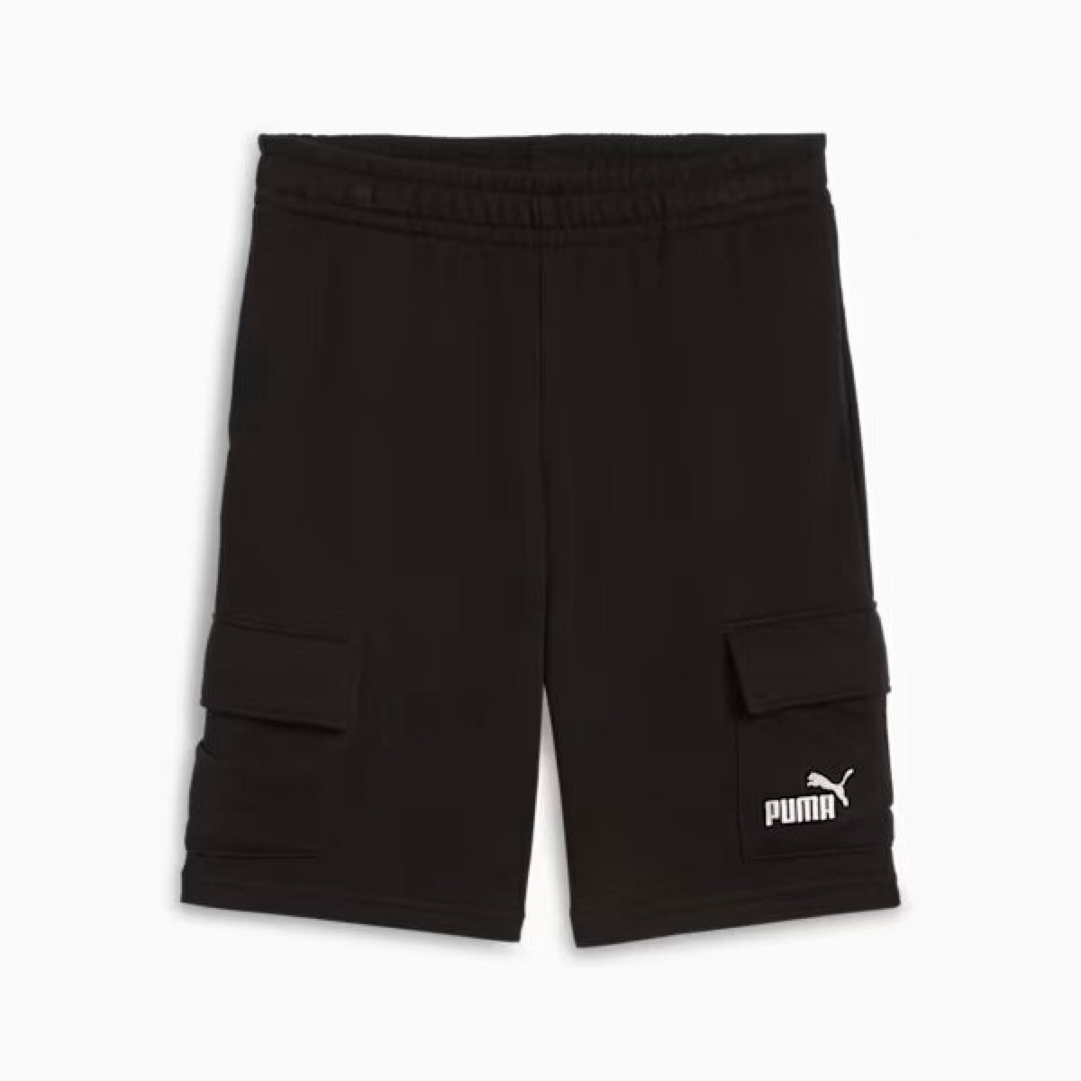 puma_paidiko_sorts_vermouda_yfasmatino_black_684925_01. Puma Essentials No.1 Logo Cargo Shorts Παιδική Βερμούδα Αγόρι 684925-01 - Image 1