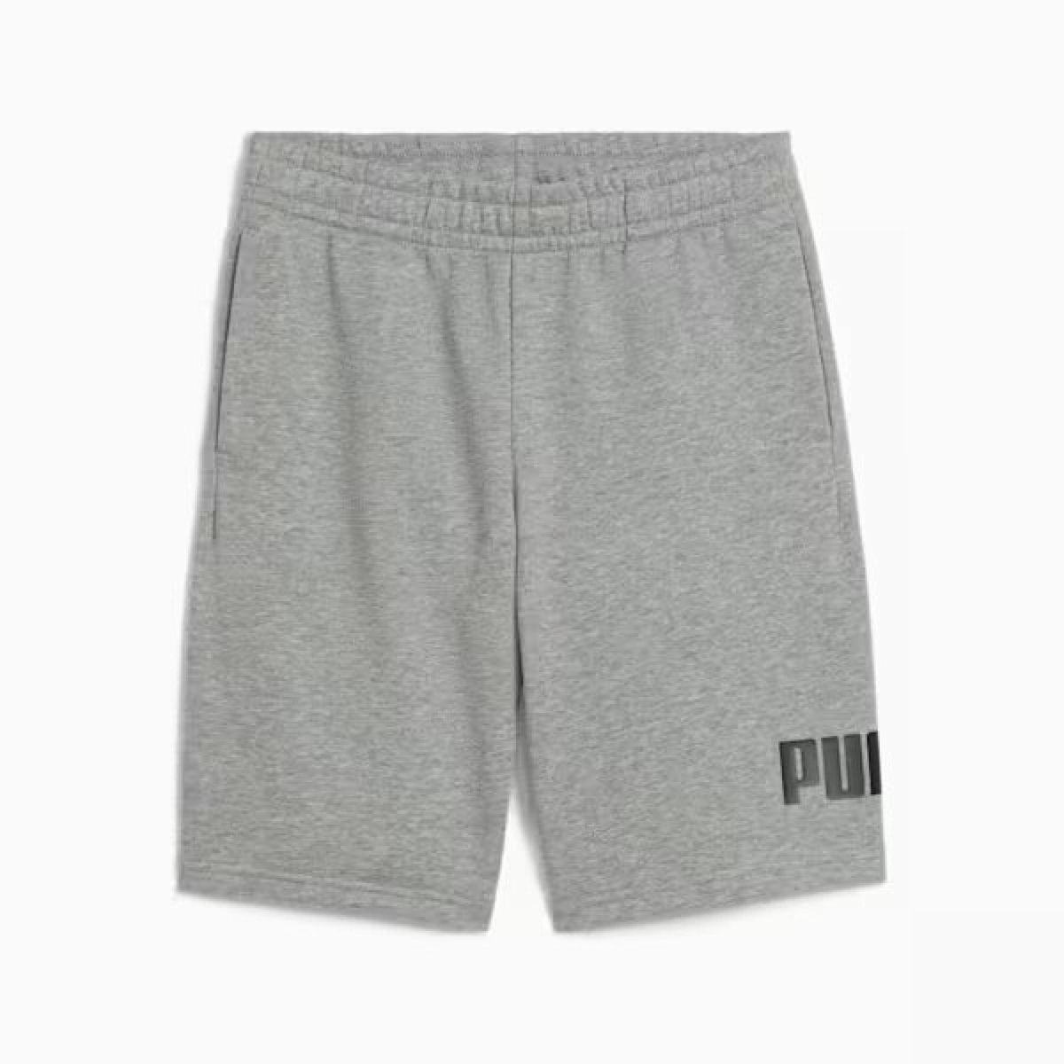 puma_paidiko_sorts_vermouda_yfasmatino_gray_684918_03. Puma Essentials No.1 Logo Shorts Παιδική Βερμούδα Αγόρι 684918-03 - Image 1