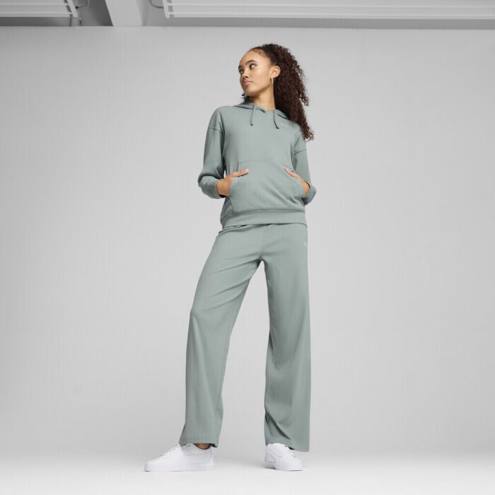 Puma ESS Elevated High-Waist Straight Leg Rib Pant Γυναικεία Παντελόνα 685025-30