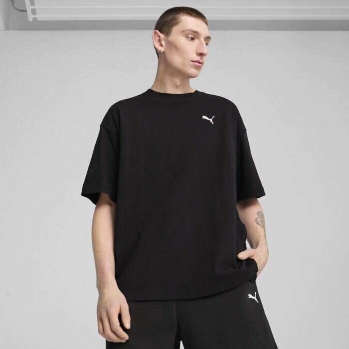 Puma Wardrobe Essentials Oversized Tee Men Tshirts Ανδρική Κοντομάνικη Μπλούζα 629646-01